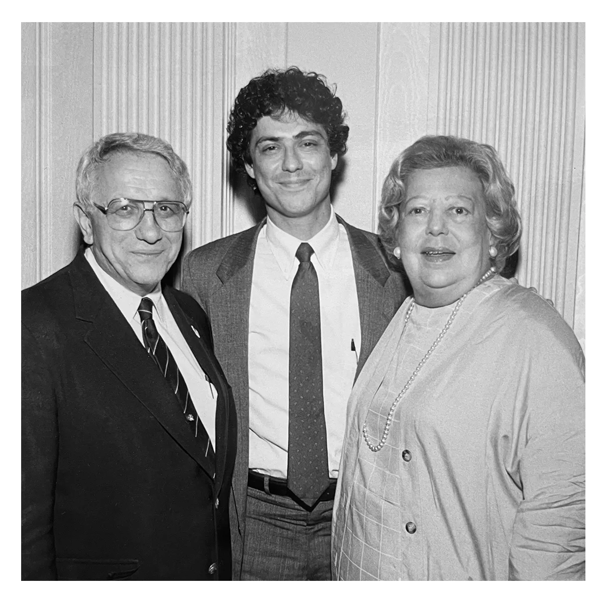 image of Al Cardillo with Senator Lombardi and Harriet Morse