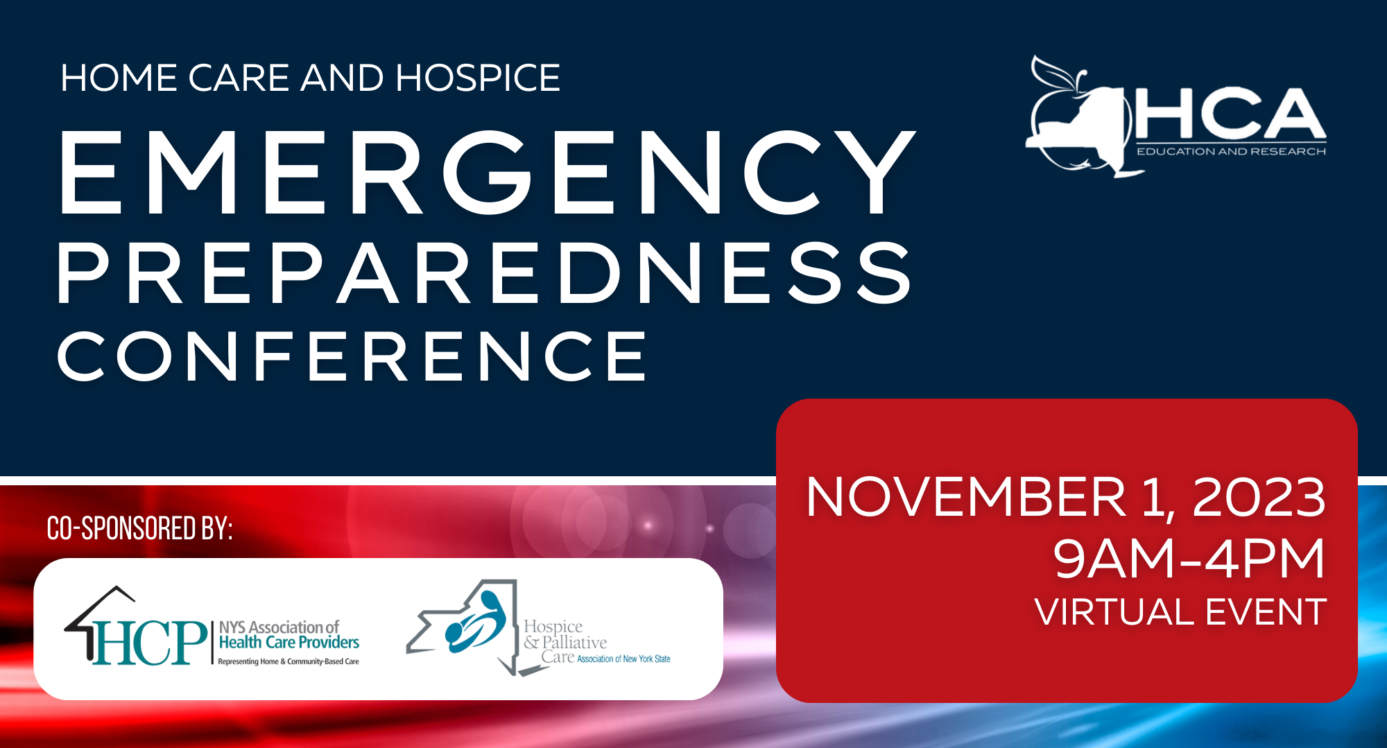 2023 Emergency Preparedness Conference for Home Care and Hospice HCANYS