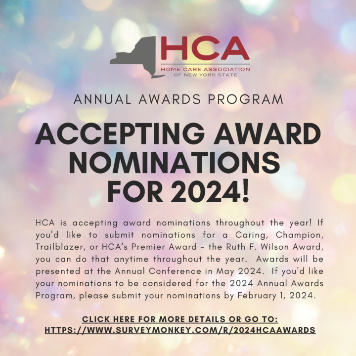 Accepting Award Nominations For 2024 HCANYS